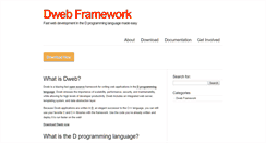 Desktop Screenshot of dwebframework.org
